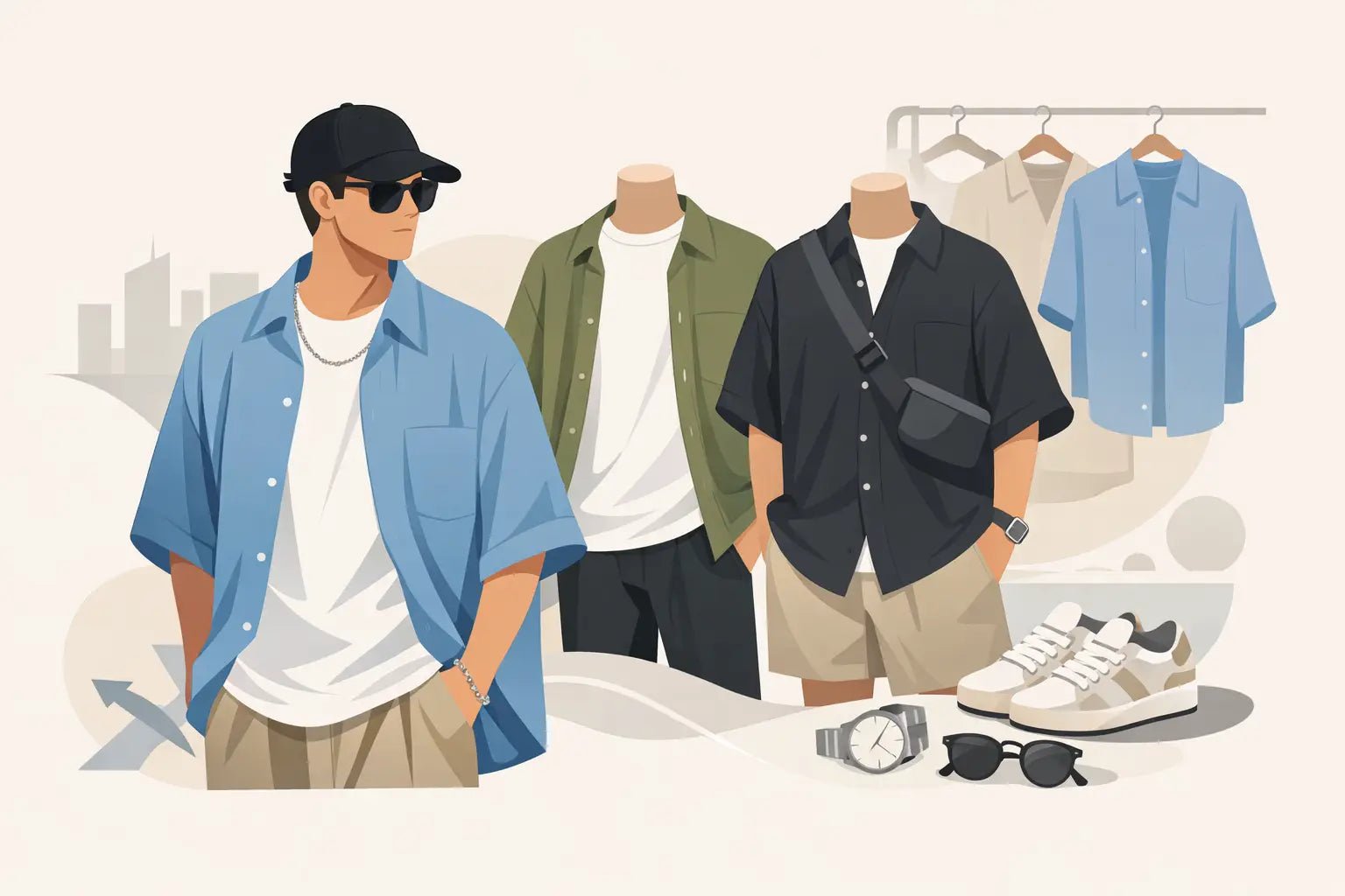 Oversized Shirts kombinieren für Männer
