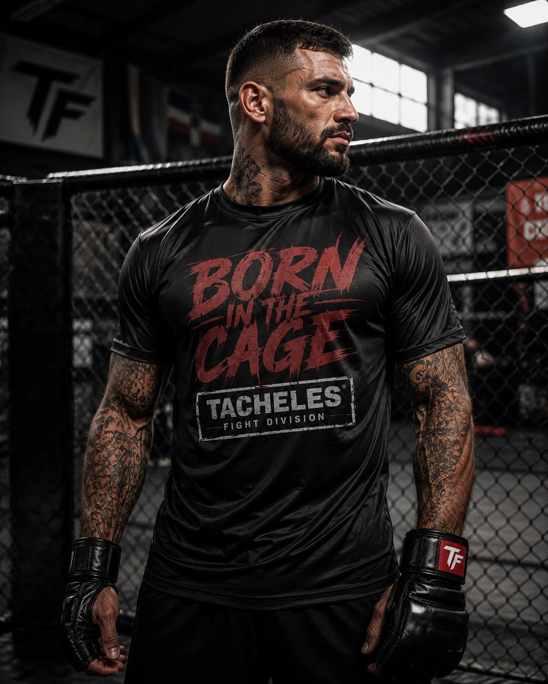 BORN IN THE CAGE - TRAININGSSHIRT