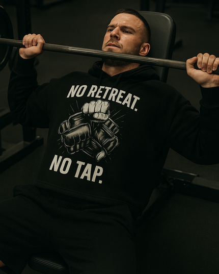 NO RETREAT Oversized Hoodie