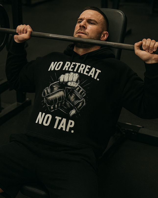 NO RETREAT Oversized Hoodie