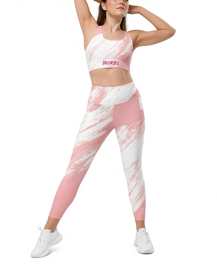 Blush Rush Sportswear Set - Leggings + Bra